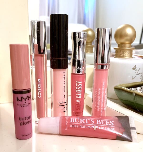 6 brillants à lèvres Pretty Pink Drugstore