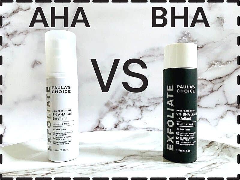 Exfoliants de soins de la peau AHA vs BHA : quelle est la différence ?