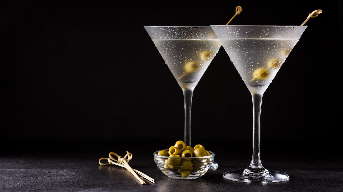 Receta clásica de vodka martini